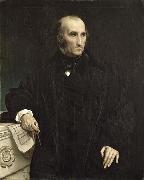 Victor Mottez Portrait of Charles Benvignat, oil